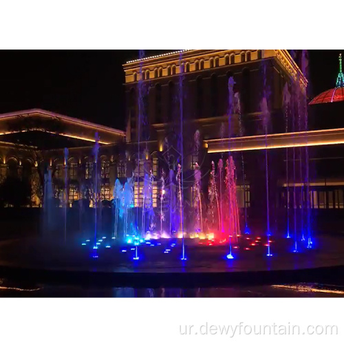 پانی کا رقص پارک کے لئے خشک زمین کے فرش کا چشمہ